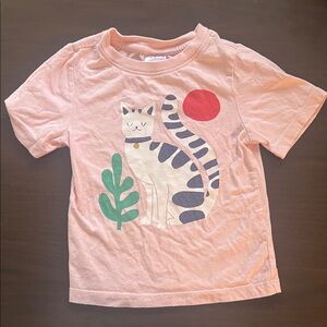 🌸 Hanna Andersson Cat & Sun Graphic Tee – Size 3T 🌸